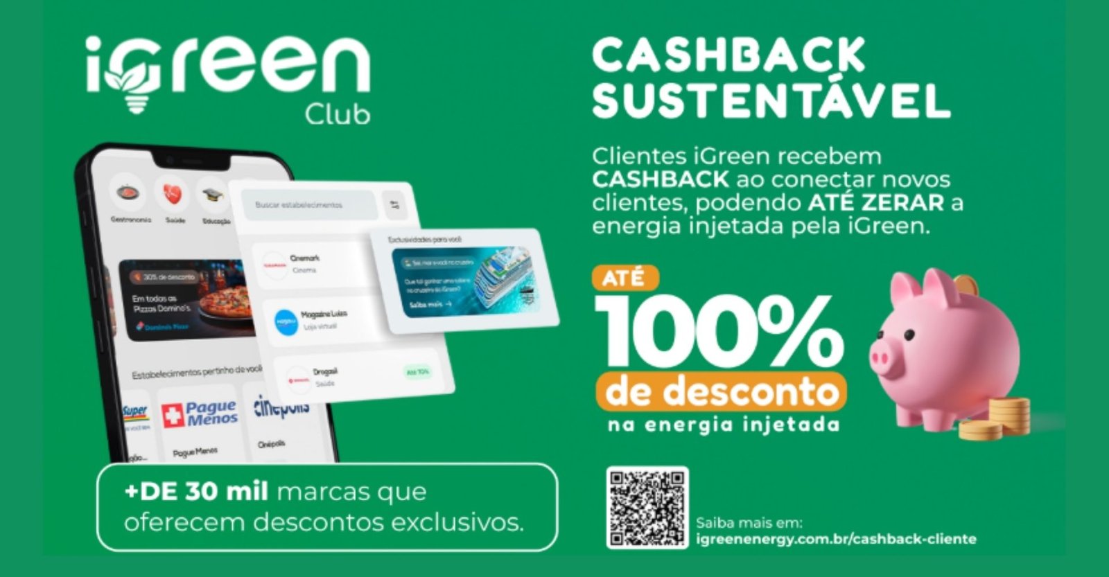 Clube de Benefícios da iGreen Energy que dá cashback sustentável